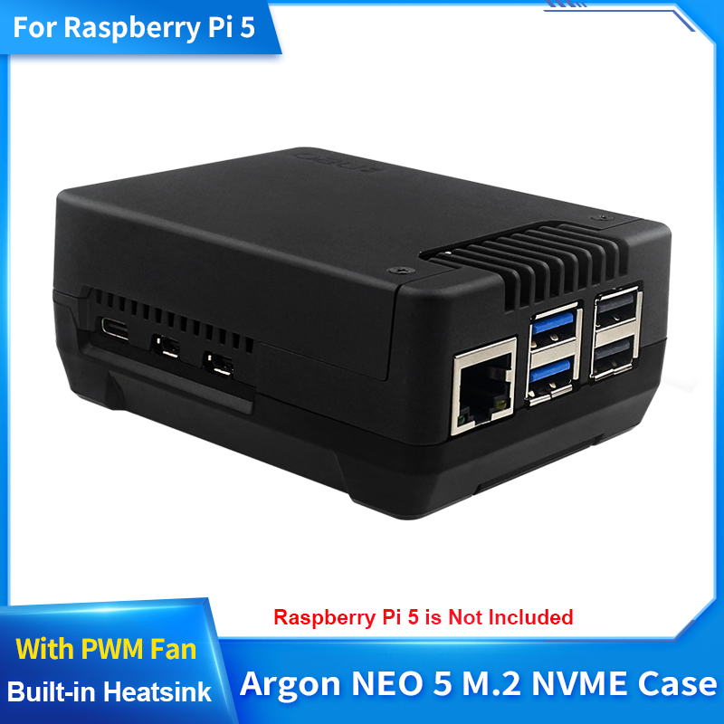 Argon NEO 5 M.2 NVME PCIE Case - Pi Power Supply review and price